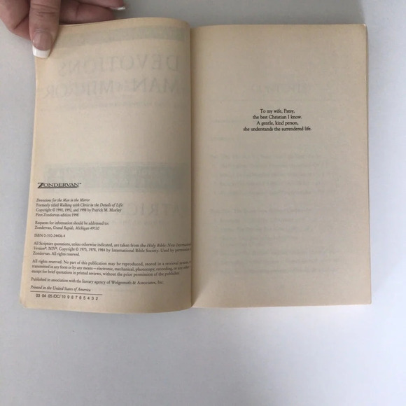 Devotions for the Man in the Mirror by Patrick Morley Paperback Book - Picture 6 of 14